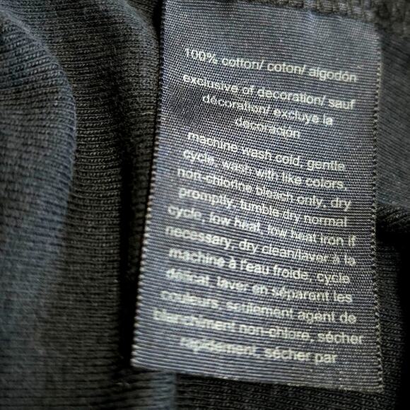 Tommy Hilfiger Women’s Medium Navy Tee Bow‎ Sleeve Detail 100% Cotton Logo Shirt - Picture 8 of 8